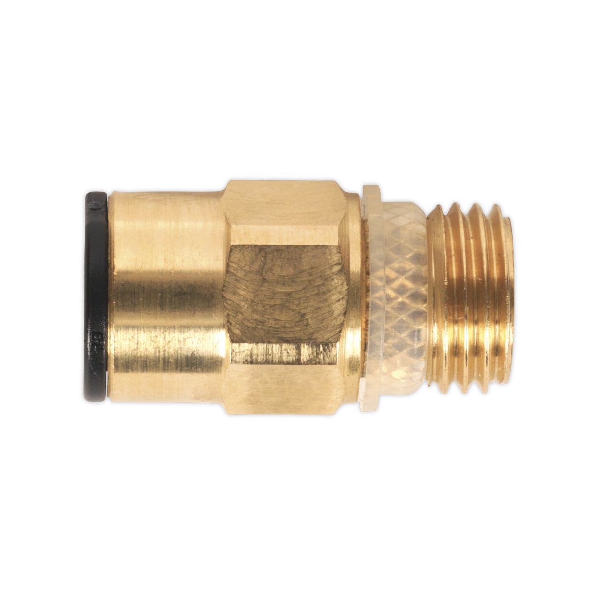 Brass SuperThread Straight Adaptor 8mm x 1/4"BSP Pack of 2 (John Guest Speedfit® - RM10812)