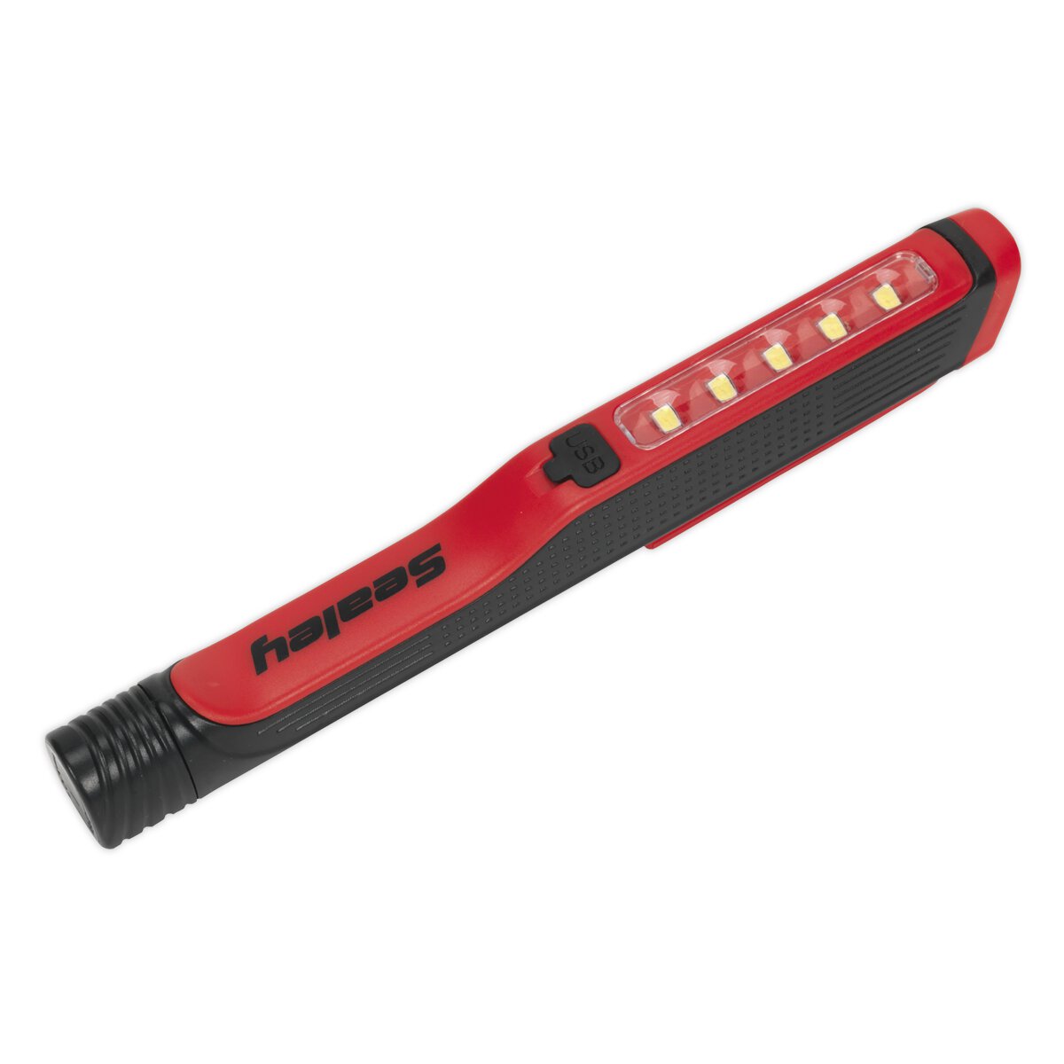 Rechargeable USB Penlight 5 SMD + 1 LED - Display Box of 6