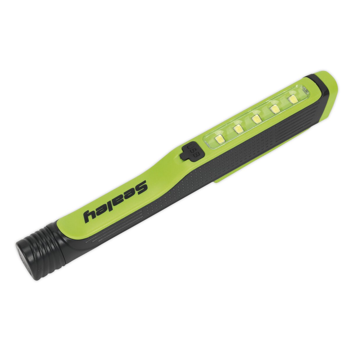 Rechargeable USB Penlight 5 SMD + 1 LED - Display Box of 6
