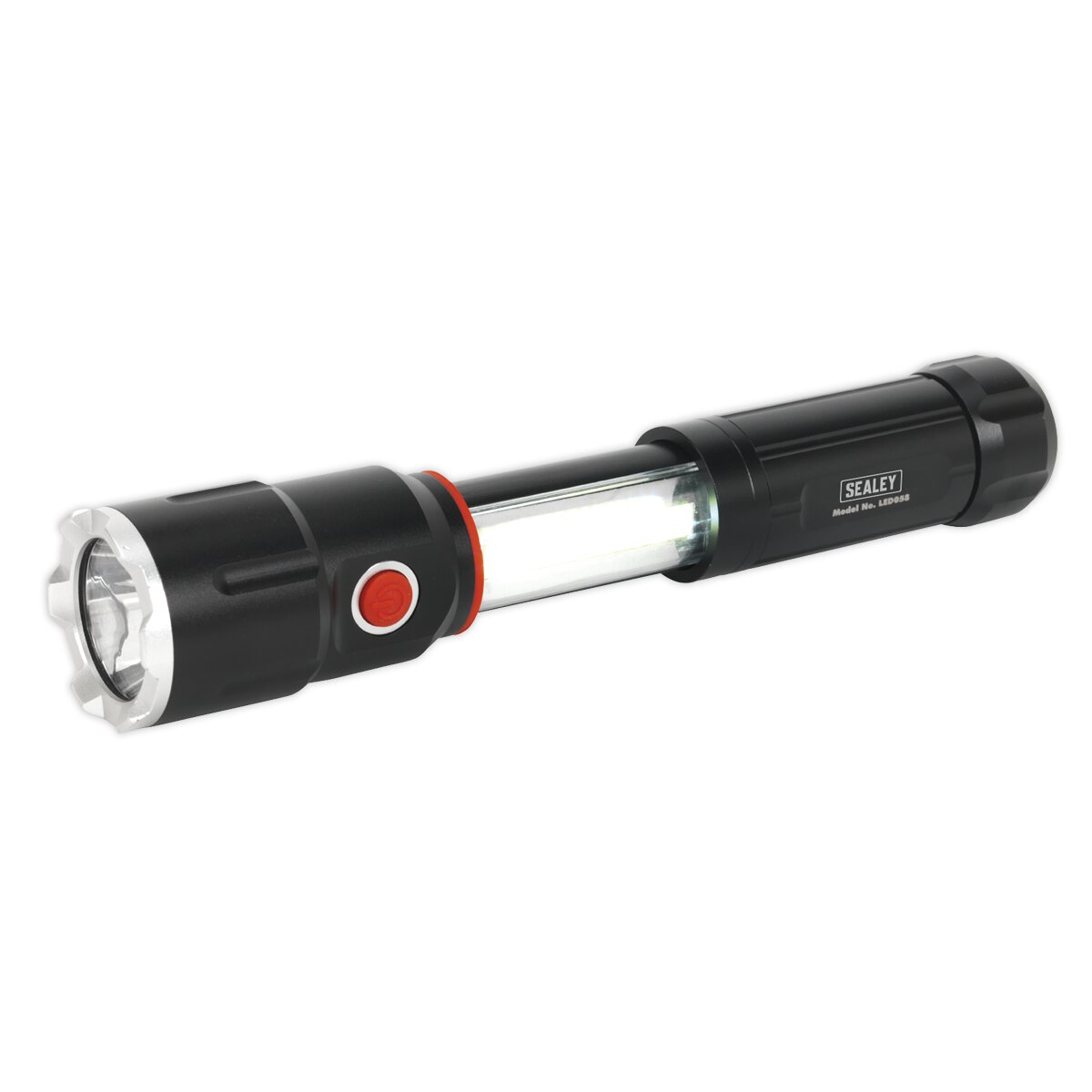 Aluminium Torch 5W XPG CREE + 3W COB LED Sliding 4 x AAA Cell