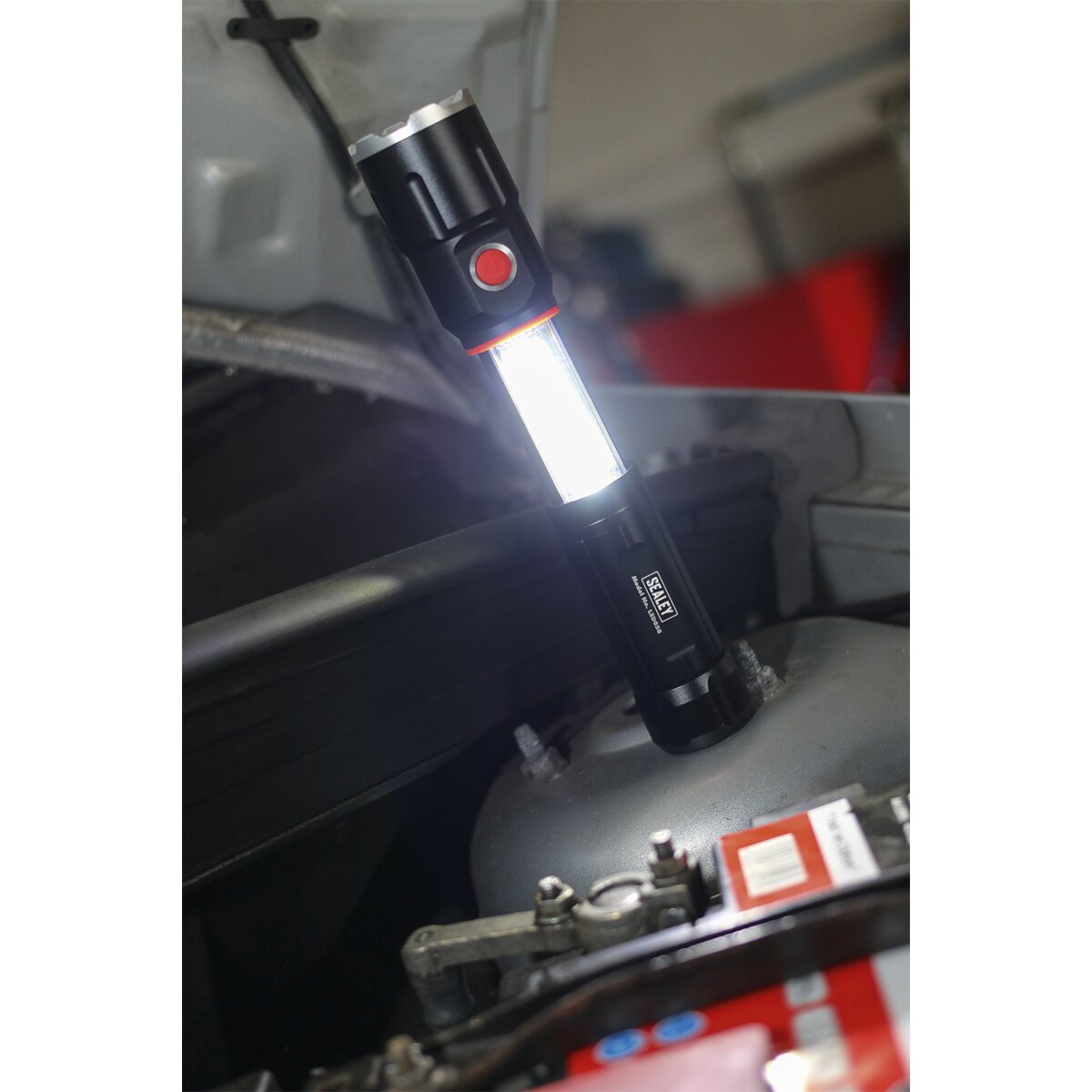 Aluminium Torch 5W XPG CREE + 3W COB LED Sliding 4 x AAA Cell