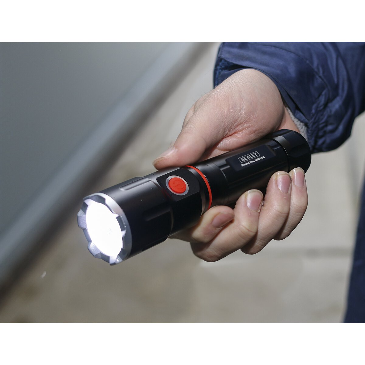 Aluminium Torch 5W XPG CREE + 3W COB LED Sliding 4 x AAA Cell