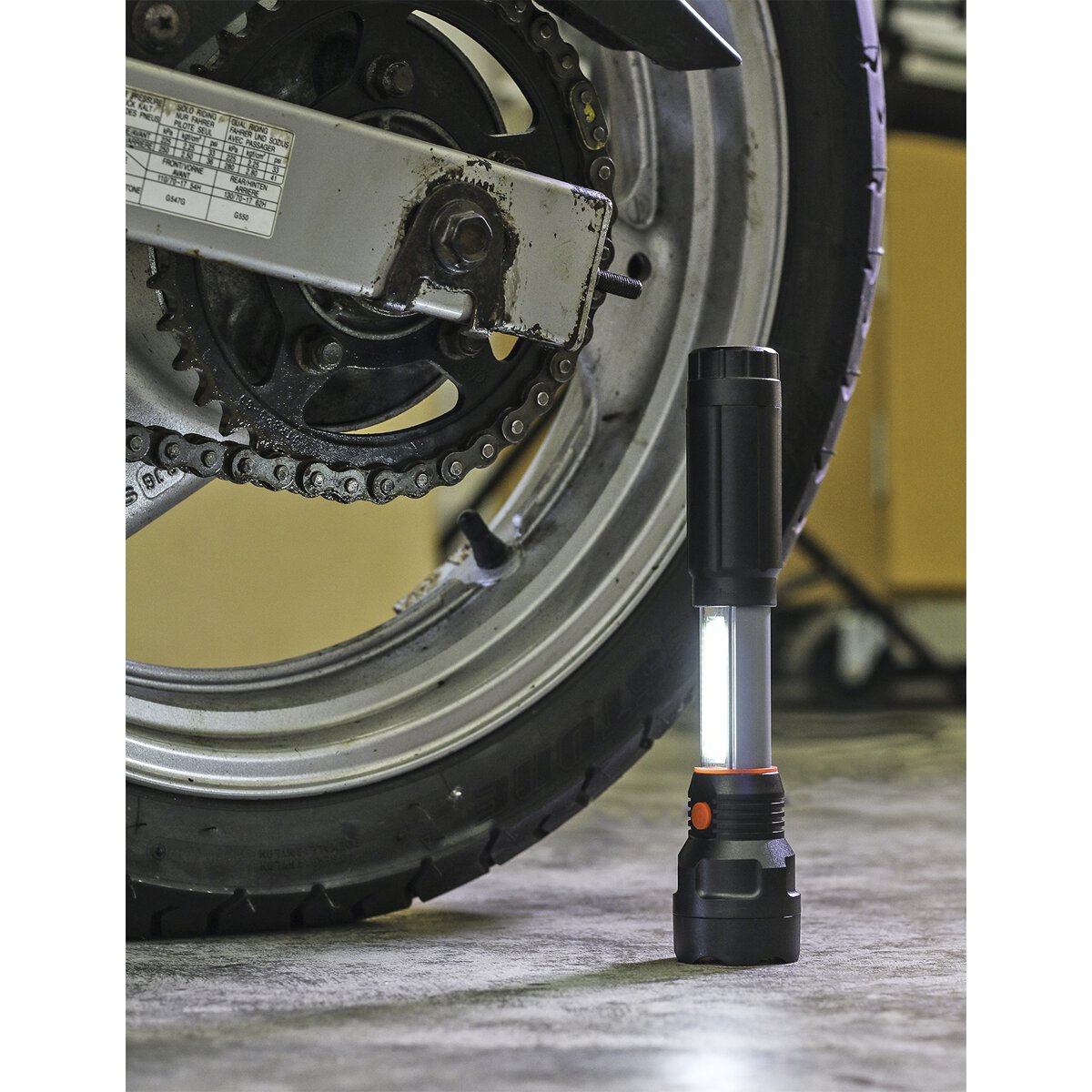 Torch/Inspection Light 3W LED + 3W COB LED 4 x AAA Cell