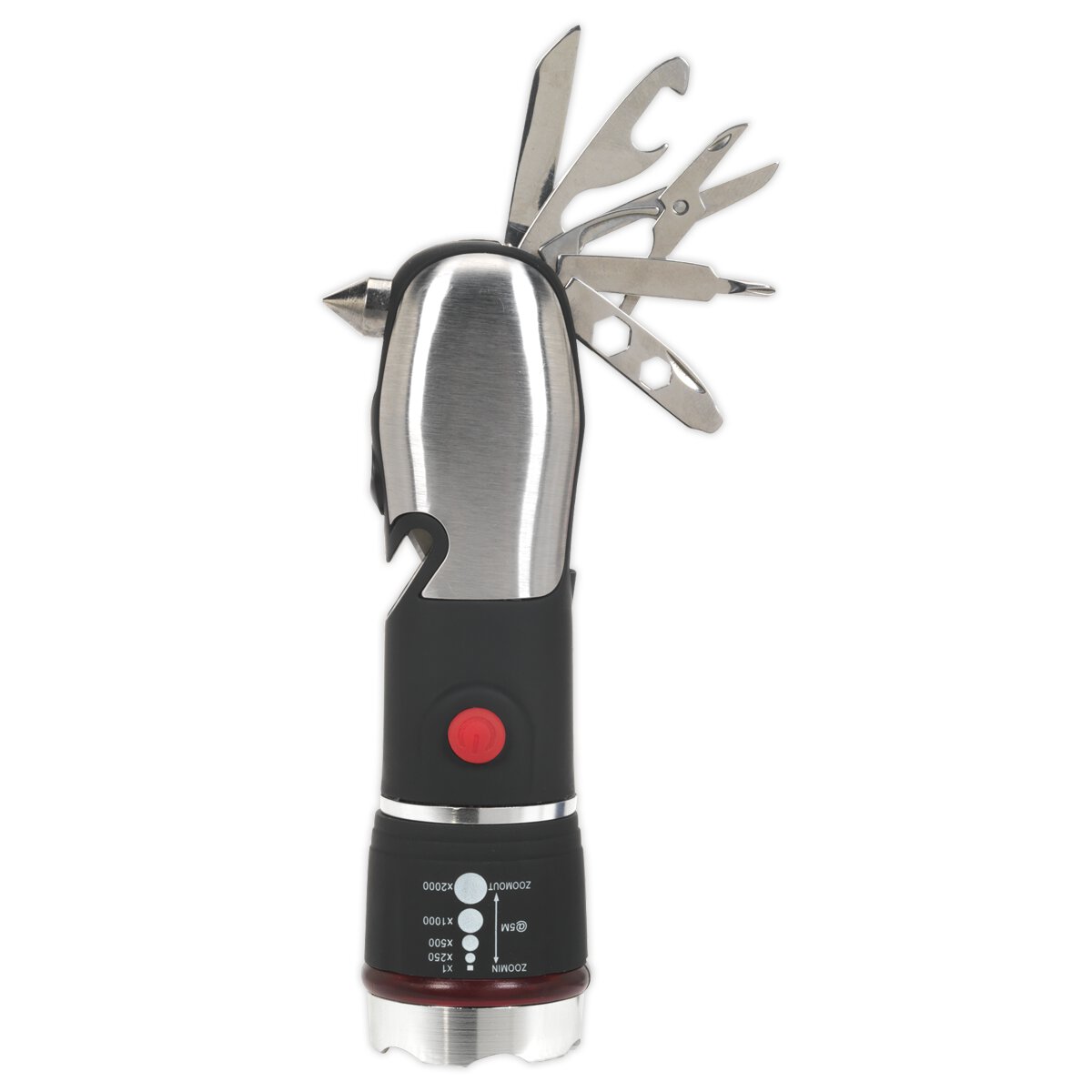Emergency Torch/Multi-Tool - 3W LED Adjustable Focus 3 x AAA Cell