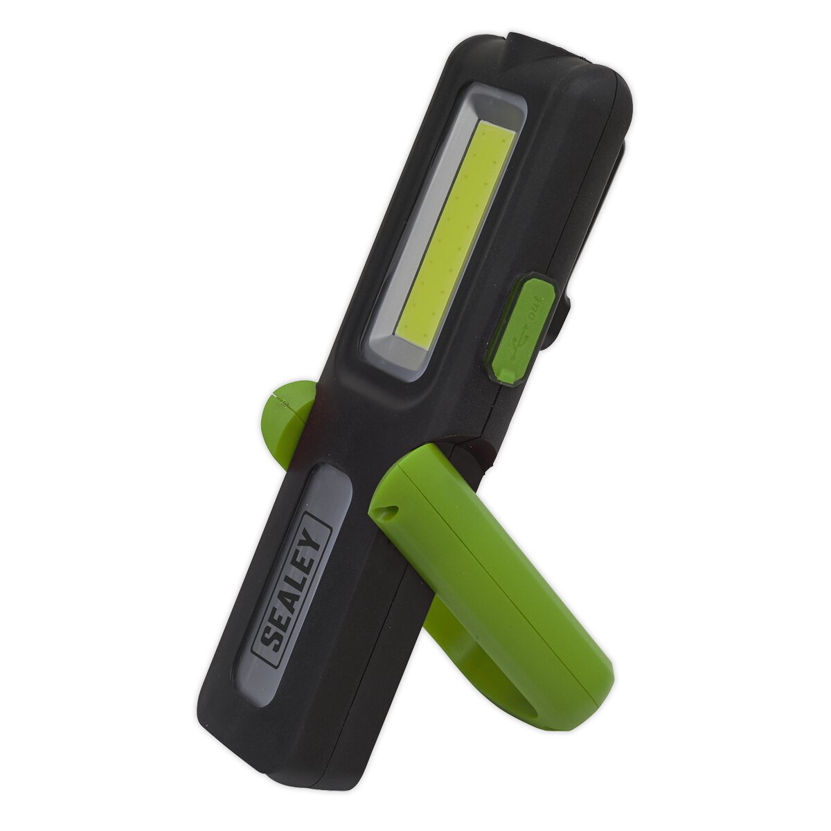 Rechargeable Inspection Lamp Green 5W COB + 3W LED + Power Bank