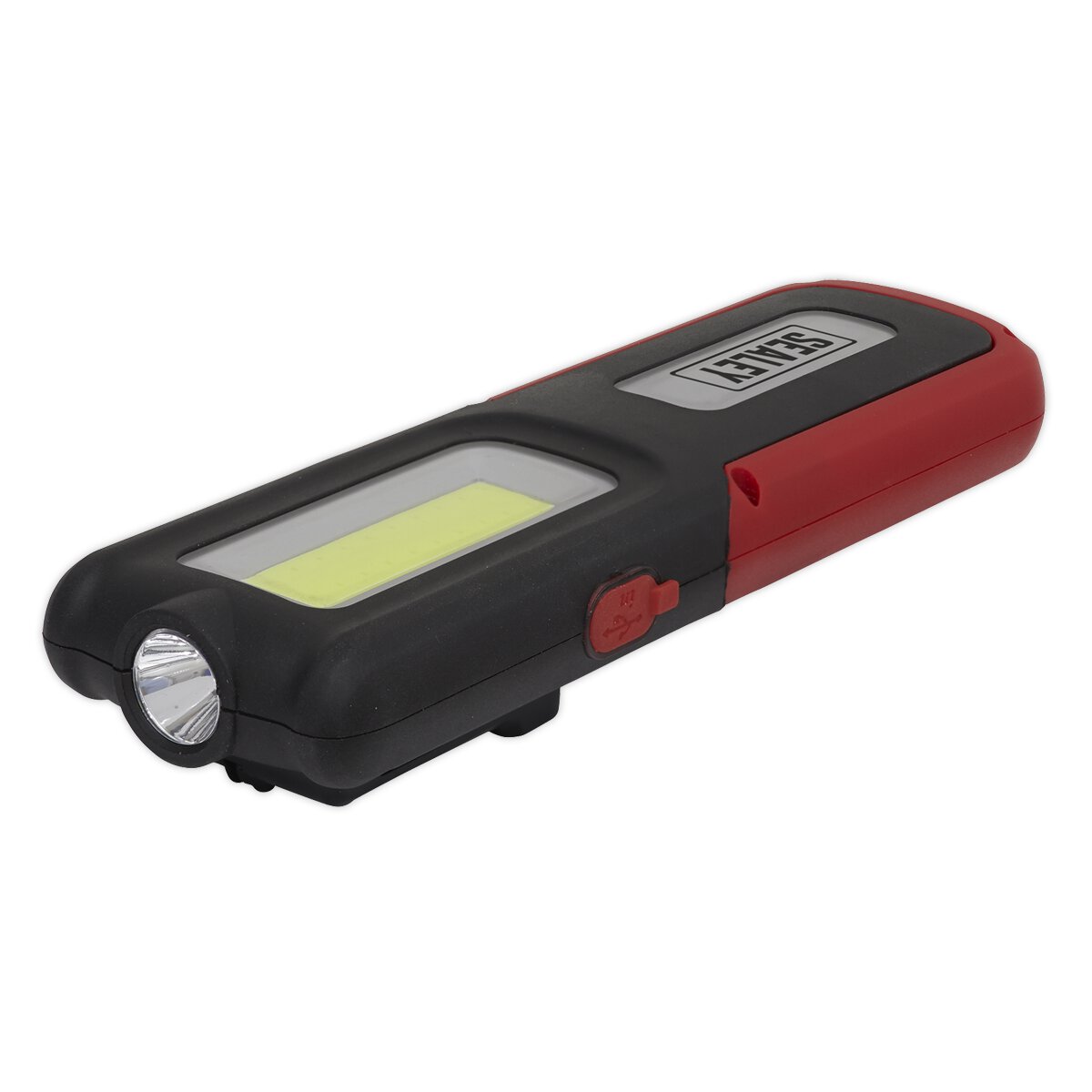 Rechargeable Inspection Lamp Red 5W COB + 3W LED + Power Bank
