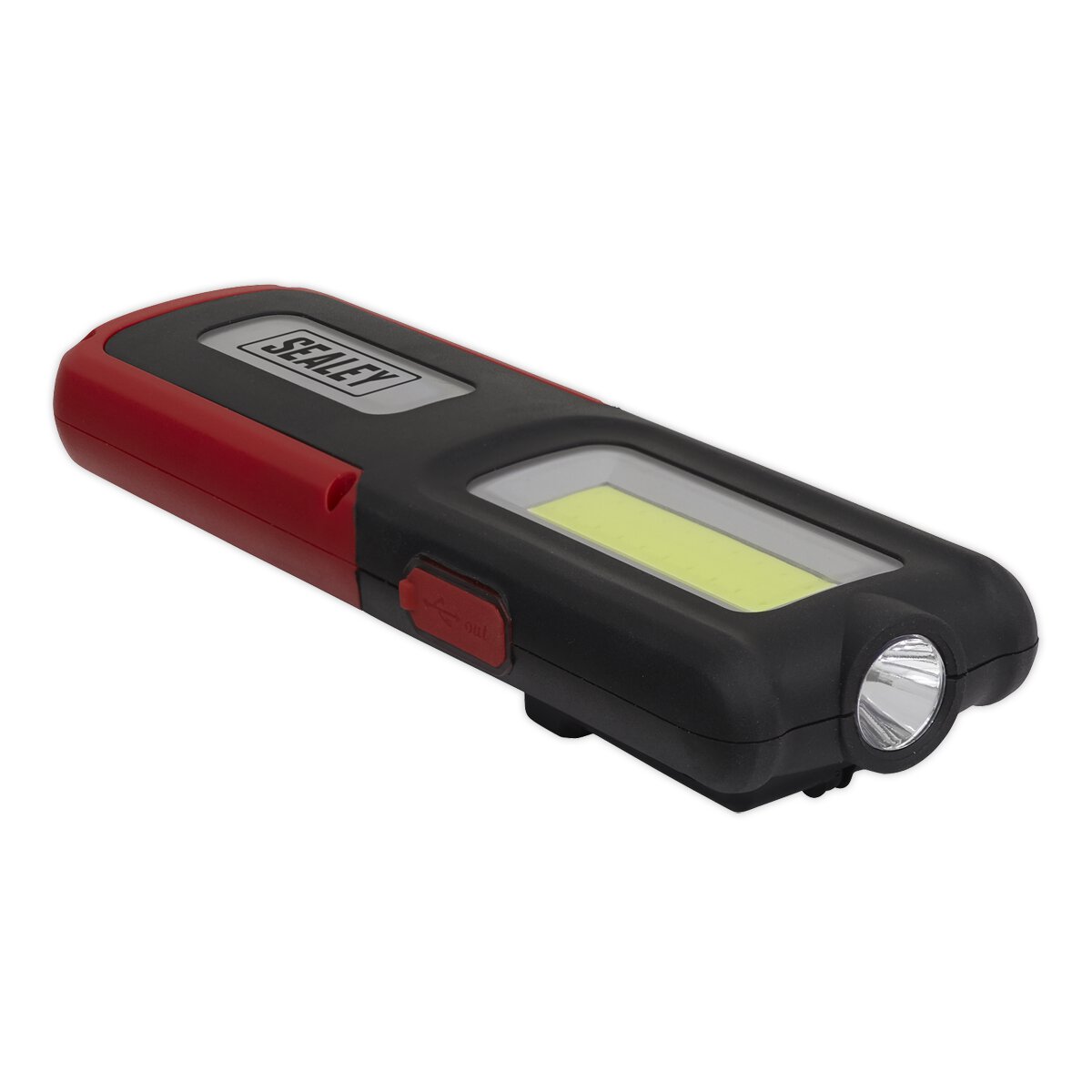 Rechargeable Inspection Lamp Red 5W COB + 3W LED + Power Bank