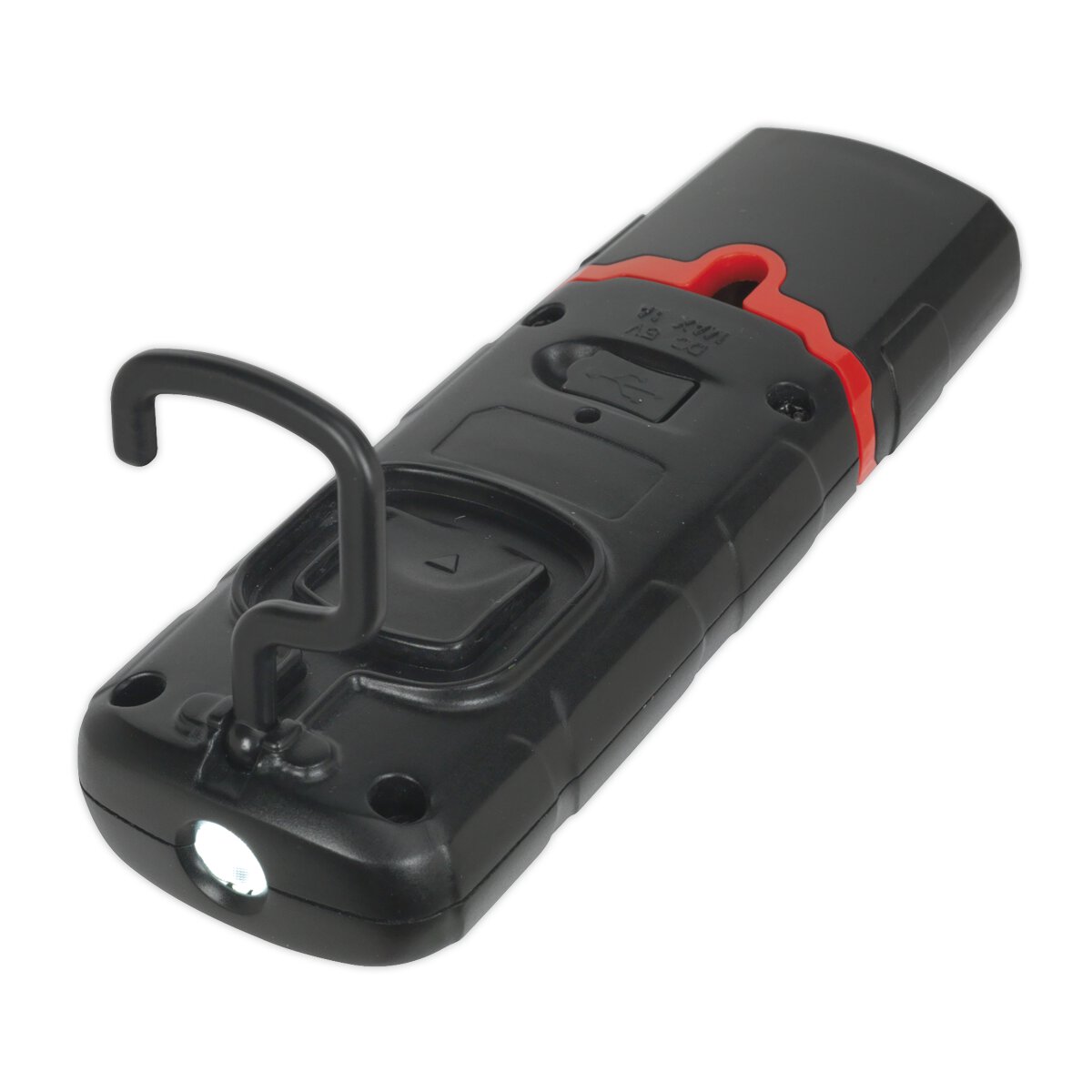 Rechargeable 360° Inspection Lamp 3W COB + 1W LED Black Lithium-Polymer