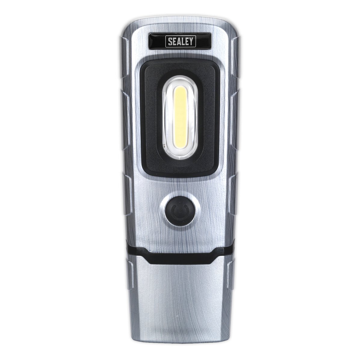 Rechargeable 360° Inspection Lamp 3W COB + 1W LED Brushed Aluminium Effect