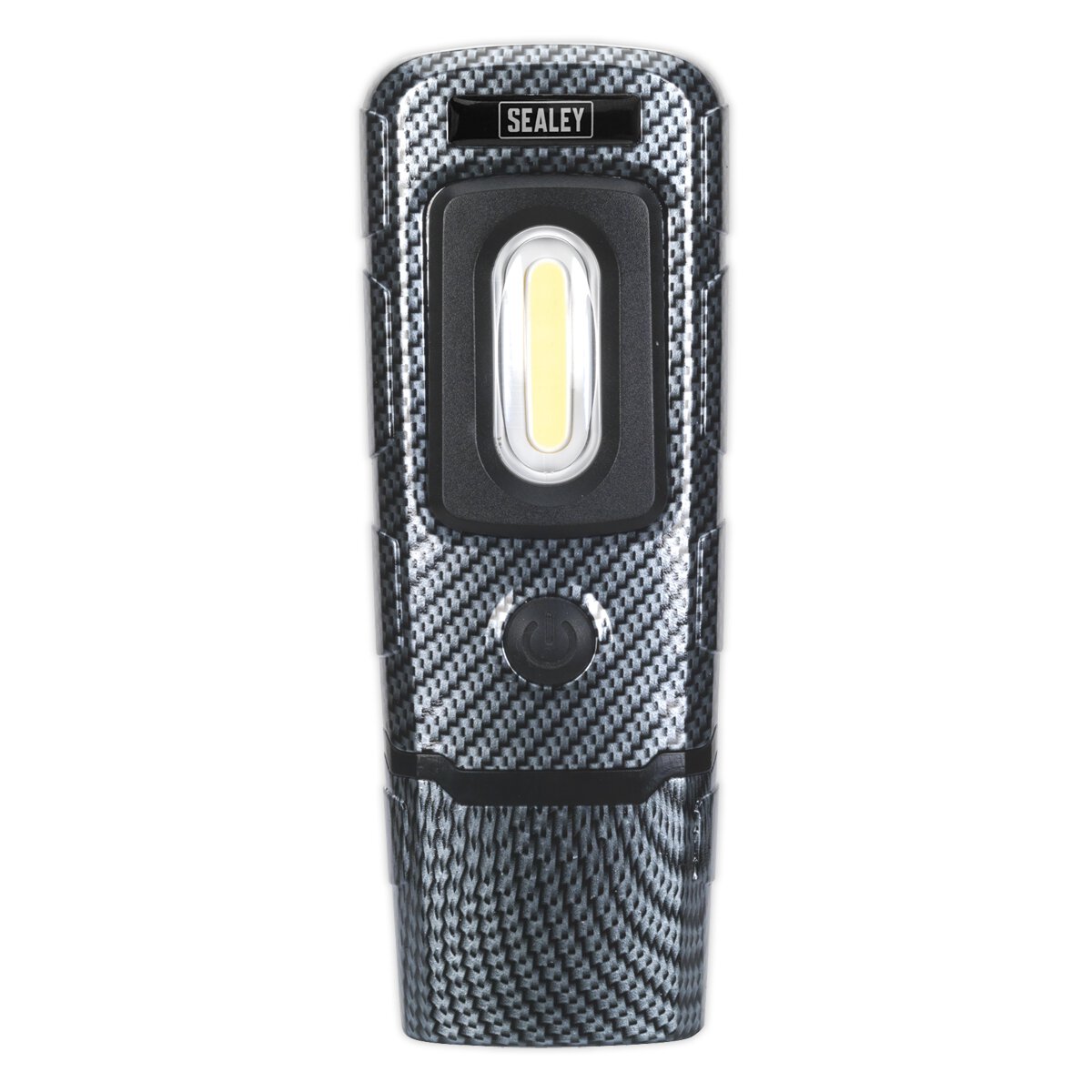 Rechargeable 360° Inspection Lamp 2W COB + 1W LED Carbon Fibre Effect