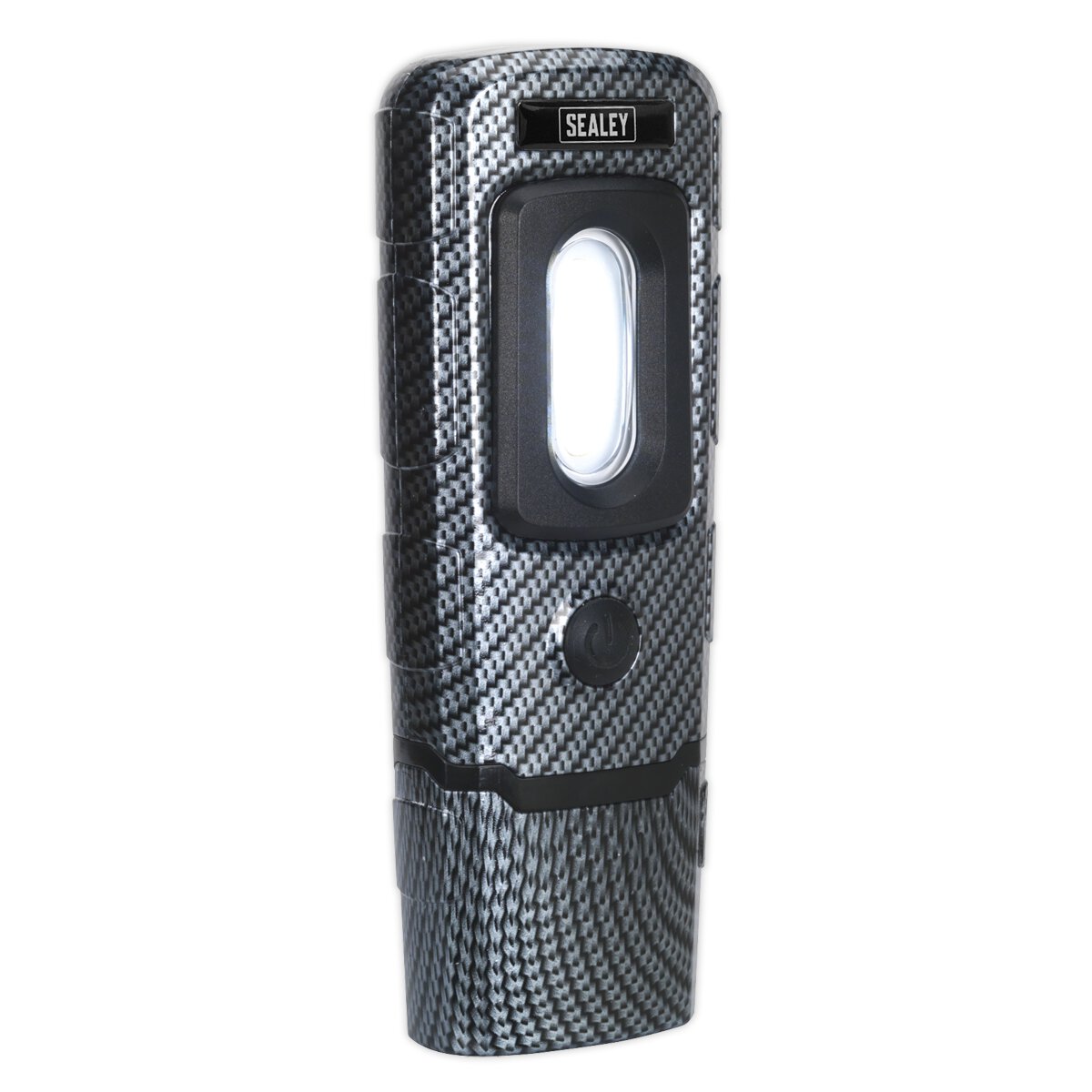 Rechargeable 360° Inspection Lamp 2W COB + 1W LED Carbon Fibre Effect