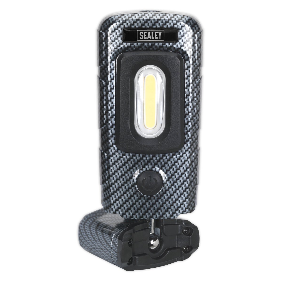 Rechargeable 360° Inspection Lamp 2W COB + 1W LED Carbon Fibre Effect