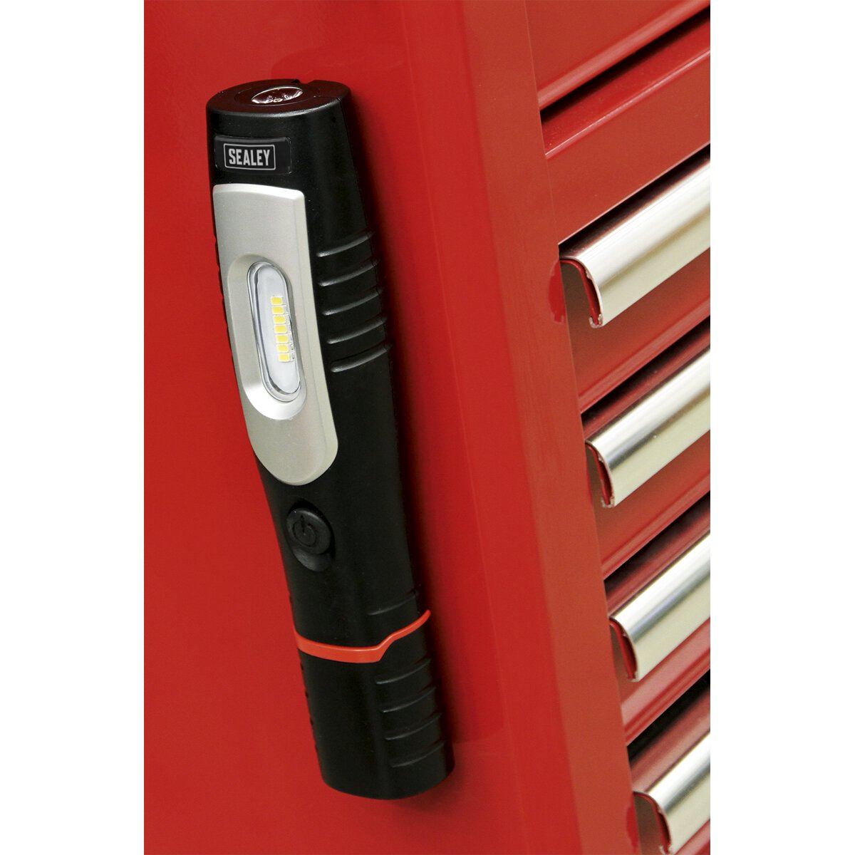 Rechargeable 360° Inspection Lamp 7 SMD + 3W LED Black Lithium-ion