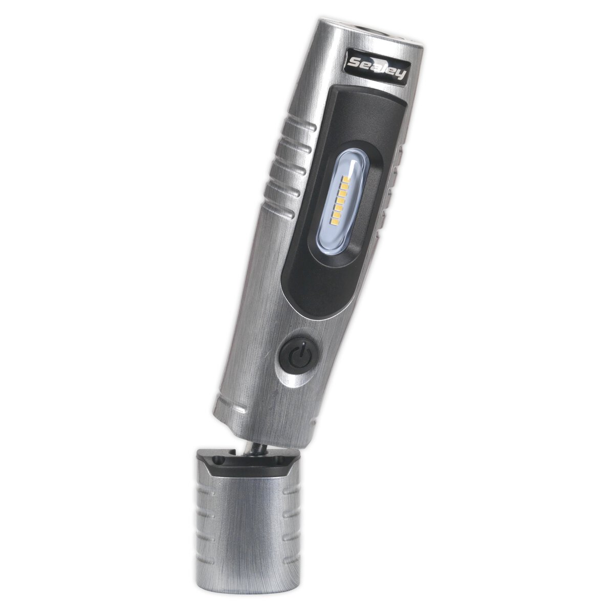 Rechargeable 360° Inspection Lamp 7 SMD + 3W LED Brushed Aluminium Lithium-ion