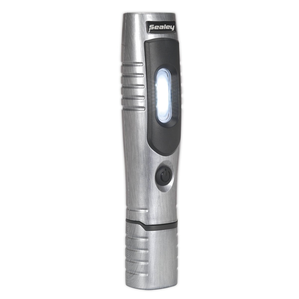 Rechargeable 360° Inspection Lamp 7 SMD + 3W LED Brushed Aluminium Lithium-ion