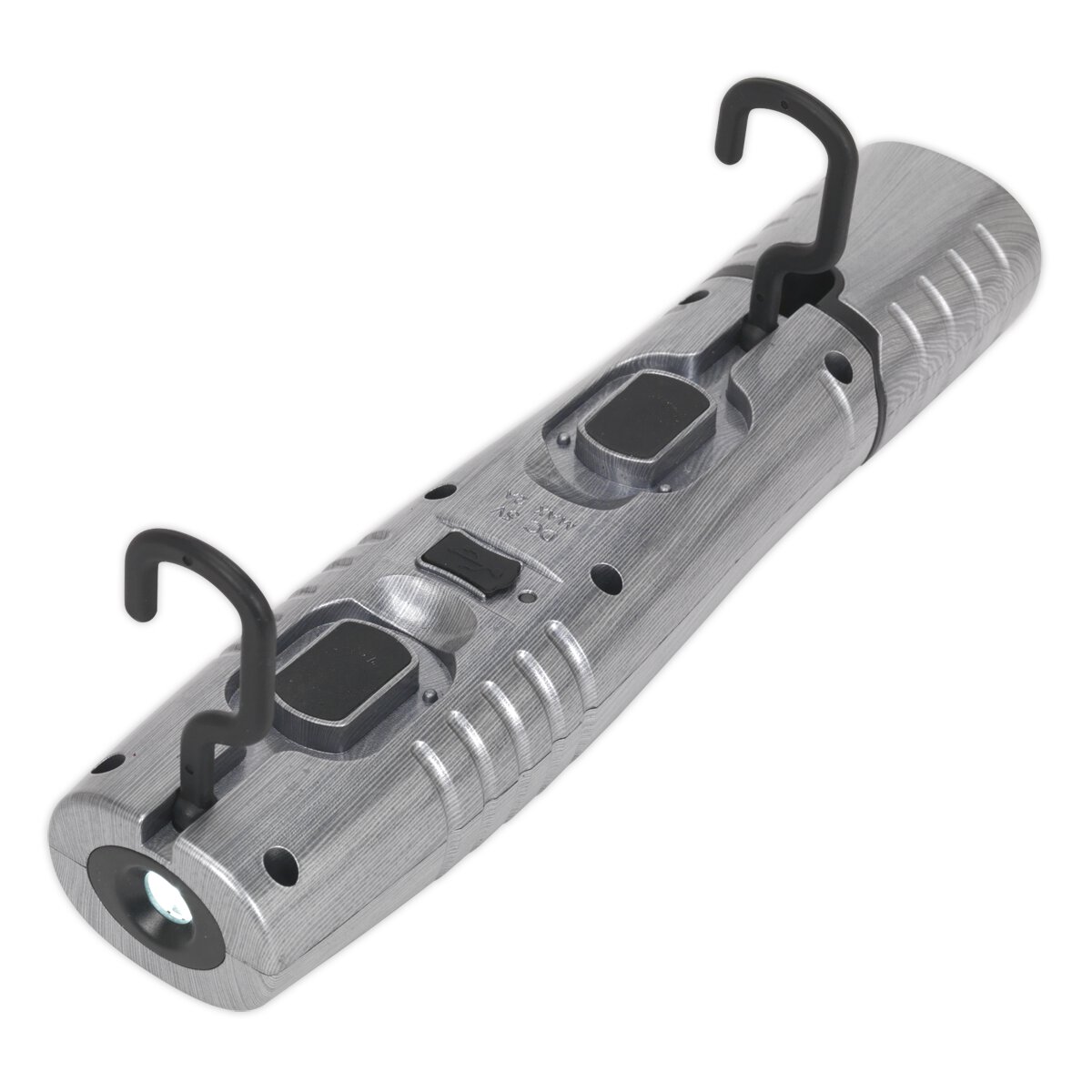 Rechargeable 360° Inspection Lamp 7 SMD + 3W LED Brushed Aluminium Lithium-ion