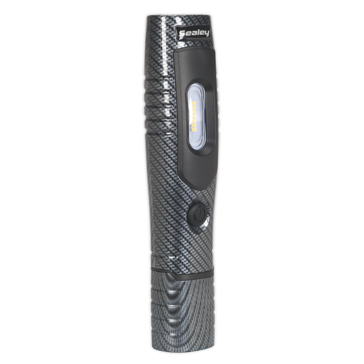 Rechargeable 360° Inspection Lamp 7 SMD + 3W LED Carbon Fibre Effect Lithium-ion
