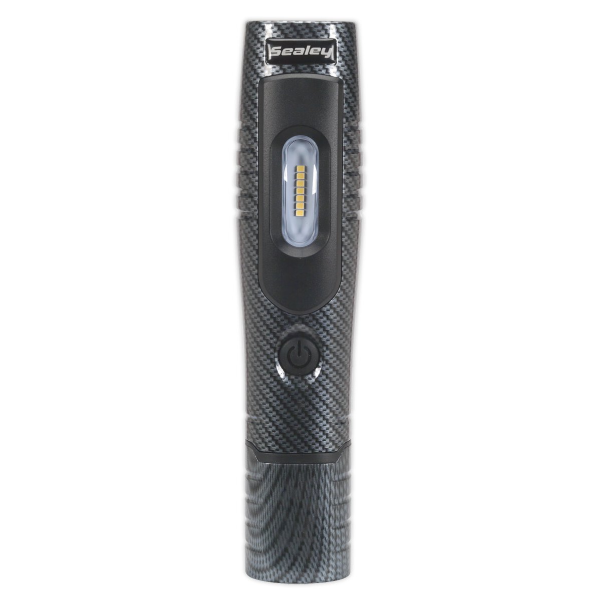 Rechargeable 360° Inspection Lamp 7 SMD + 3W LED Carbon Fibre Effect Lithium-ion