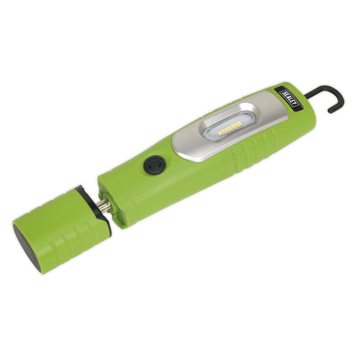 Rechargeable 360° Inspection Lamp 7 SMD + 3W LED Green Lithium-ion