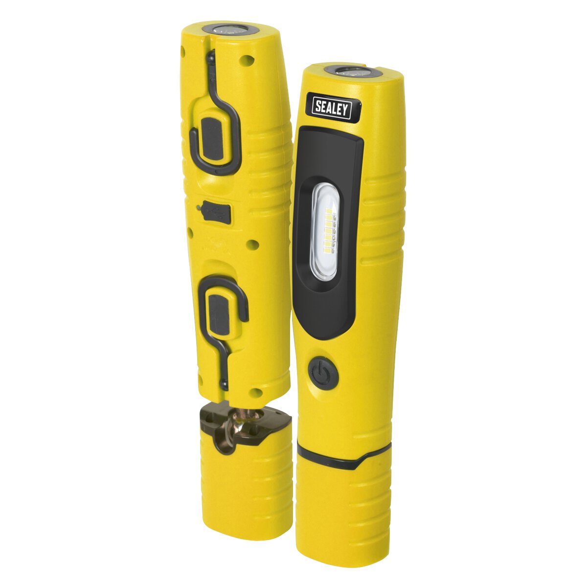 Rechargeable 360° Inspection Lamp 7 SMD + 3W LED Yellow Lithium-ion