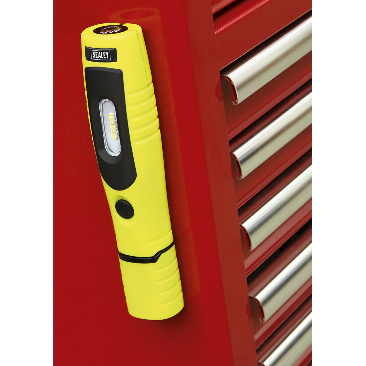 Rechargeable 360° Inspection Lamp 7 SMD + 3W LED Yellow Lithium-ion