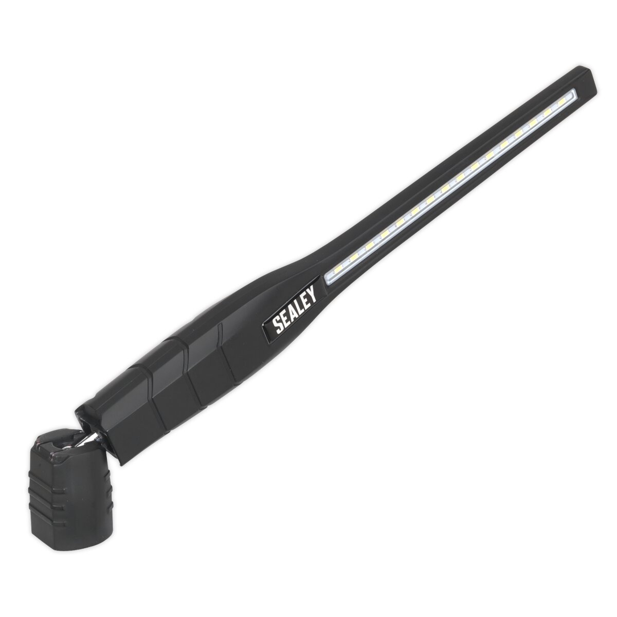 Rechargeable 360° Slim Inspection Lamp 16 SMD LED + 1W LED Black Lithium-ion