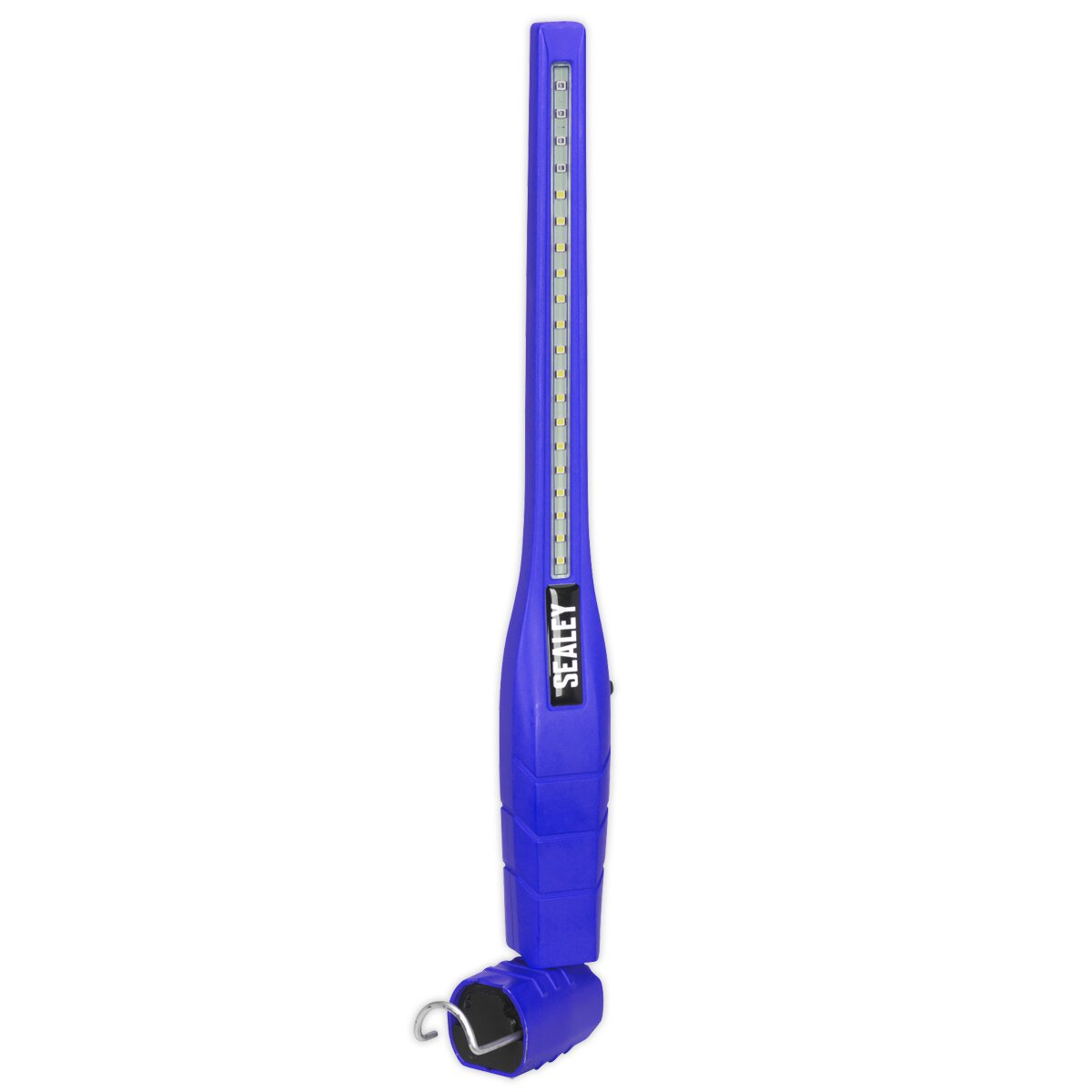 Rechargeable 360° Slim Inspection Lamp 16 SMD LED + 1W LED + UV Light Black Lithium-ion