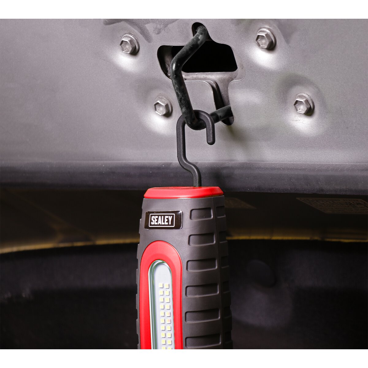 Rechargeable 360° Inspection Lamp 24 SMD LED + 3W LED Red 2 x Lithium-ion