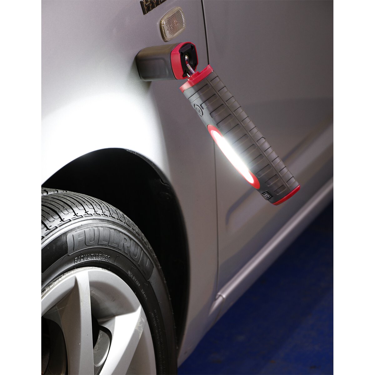 Rechargeable 360° Inspection Lamp 24 SMD LED + 3W LED Red 2 x Lithium-ion