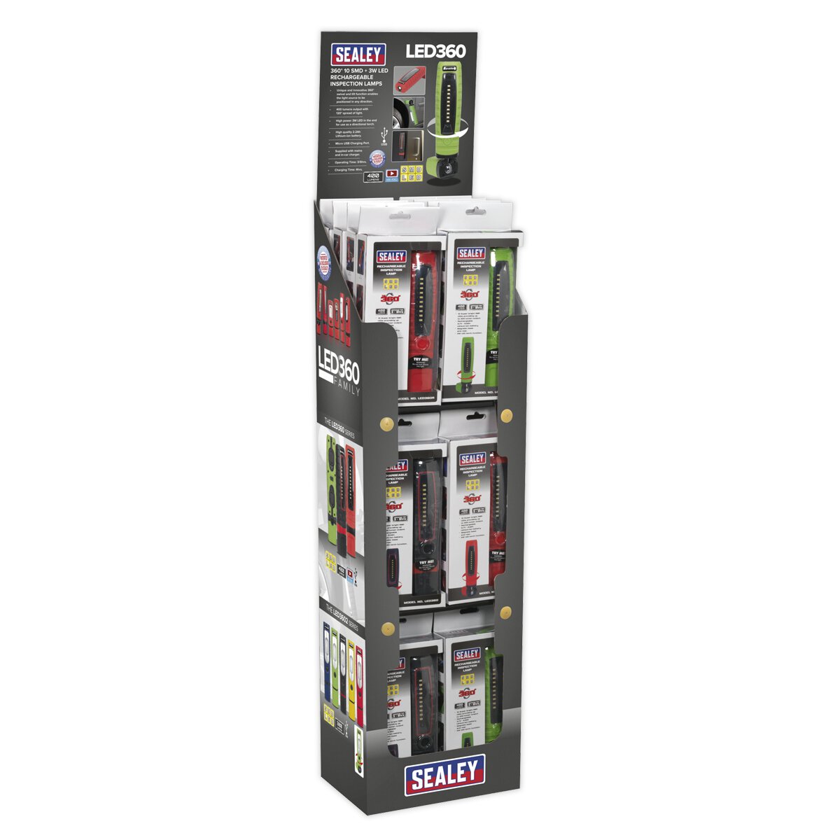 LED360 Series Inspection Lamp Combination - Display Pack of 24