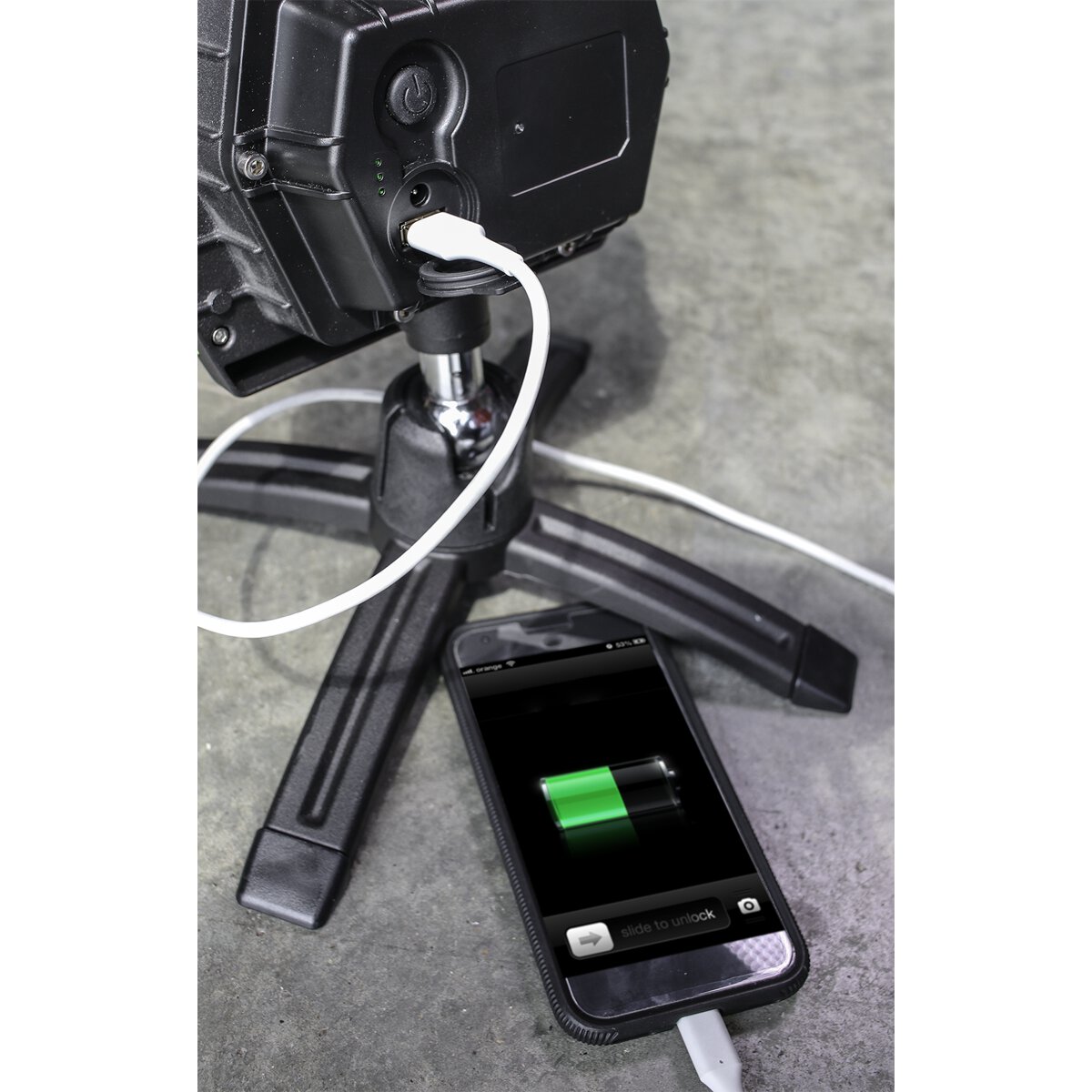 Rechargeable 360° Floodlight 36W SMD LED Portable Green Lithium-ion