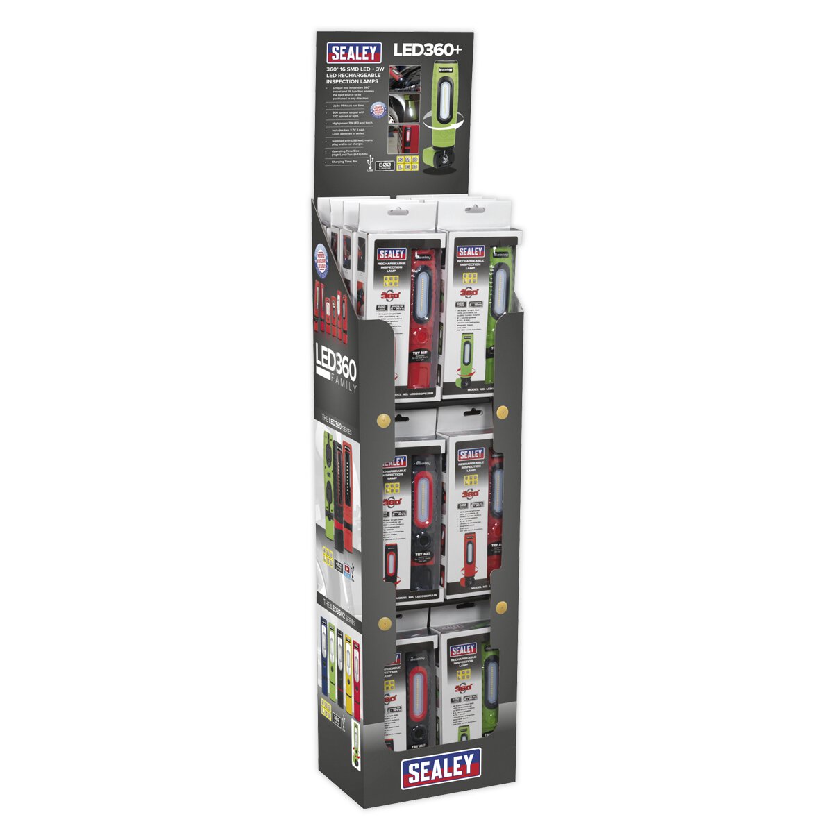LED360PLUS Series Inspection Lamp Combination - Display Pack of 24