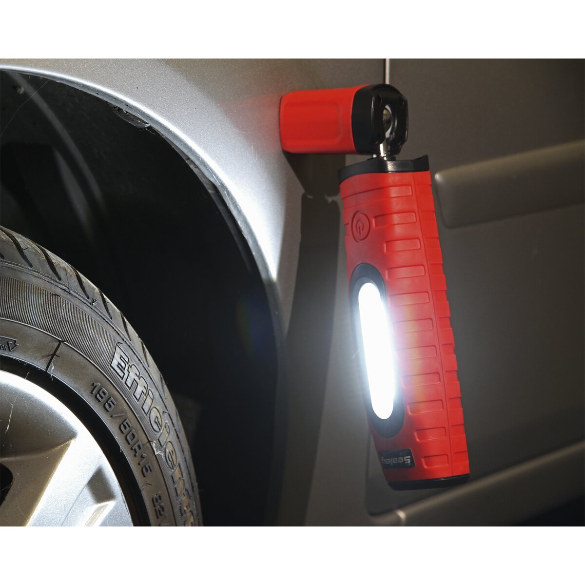 Rechargeable 360° Inspection Lamp 16 SMD LED + 3W LED Red 2 x Lithium-ion