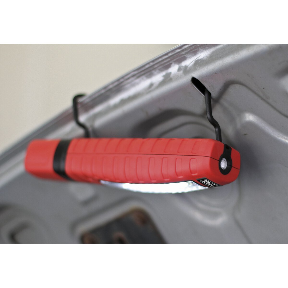 Rechargeable 360° Inspection Lamp 14 SMD LED + 3W LED Red Lithium-ion