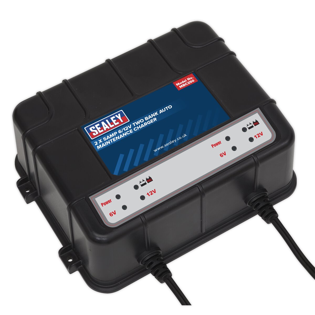 Two Bank 6/12V 10Amp (2 x 5A) Auto Maintenance Charger