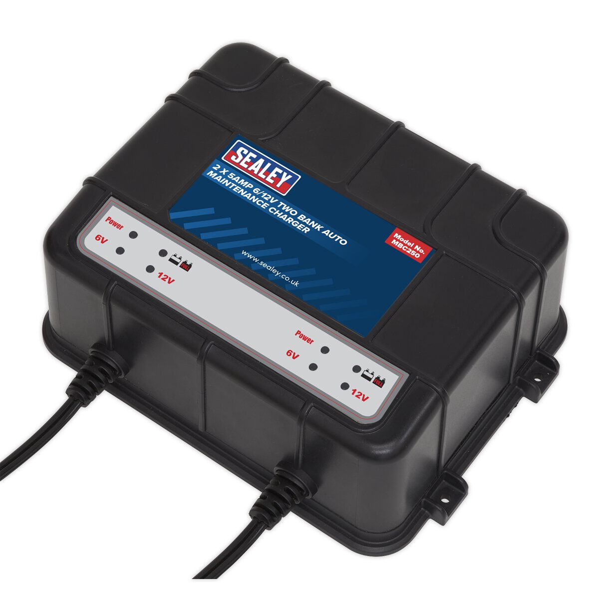 Two Bank 6/12V 10Amp (2 x 5A) Auto Maintenance Charger