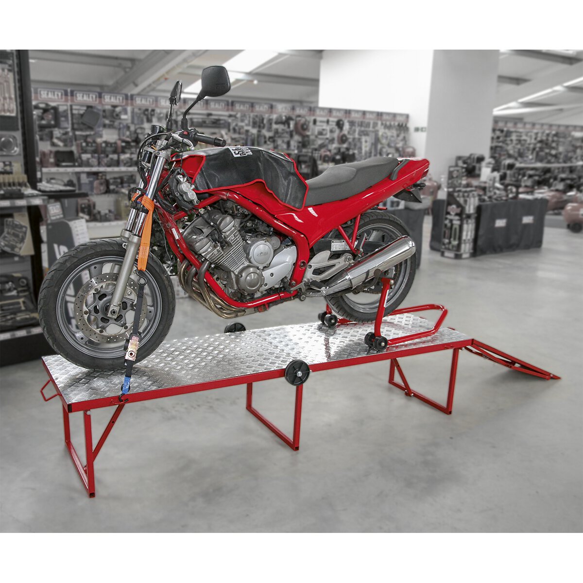 Motorcycle Portable Folding Workbench 360kg Capacity
