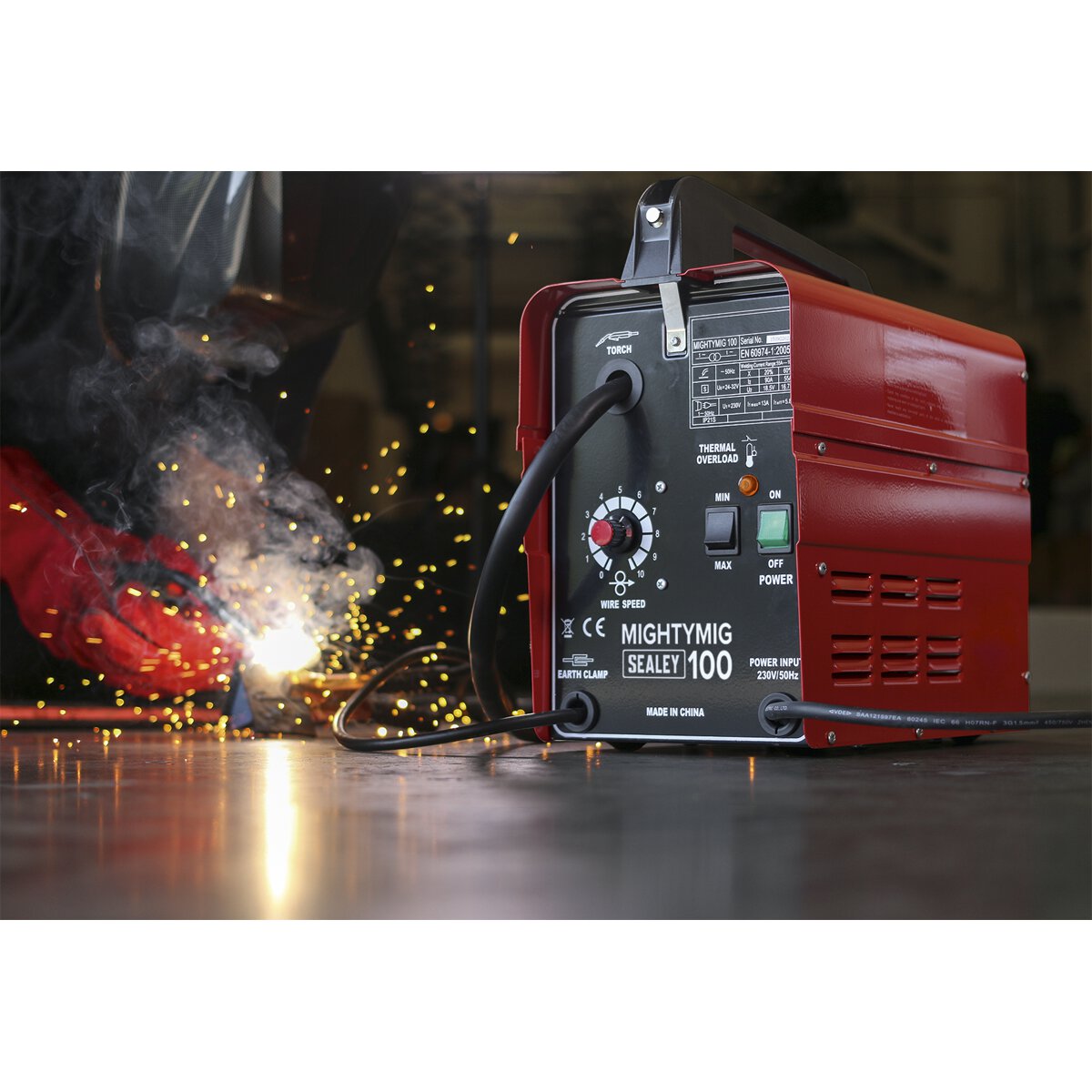 No-Gas MIG Welder 100Amp 230V