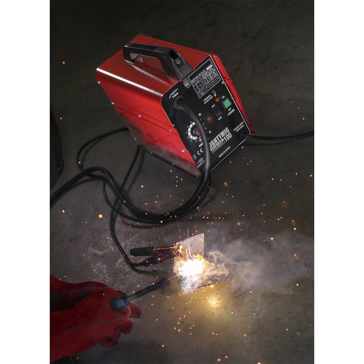 No-Gas MIG Welder 100Amp 230V