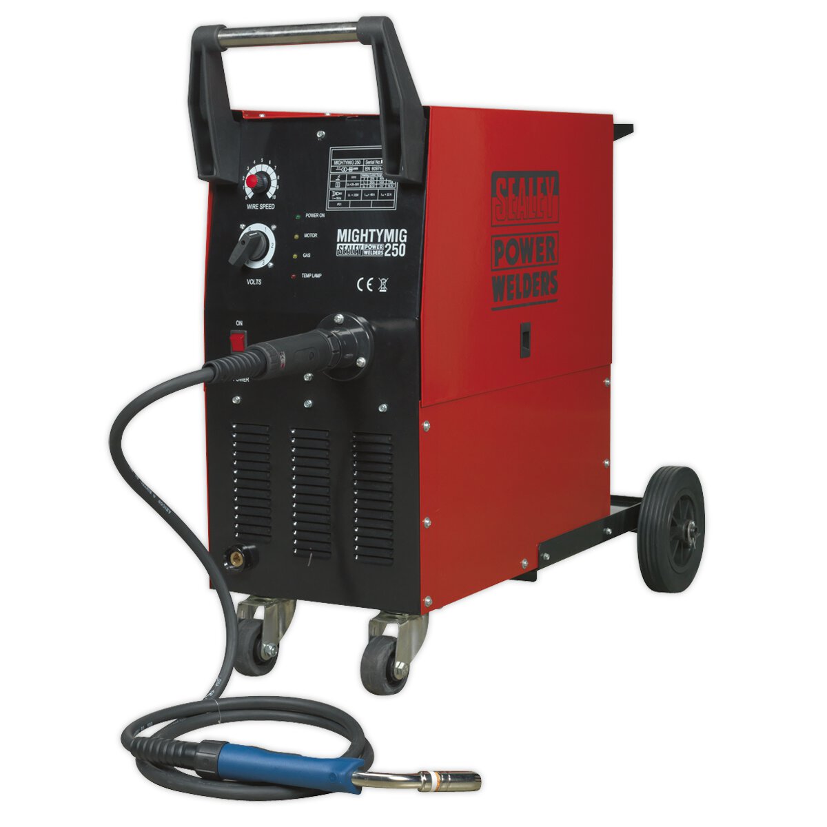 Professional Gas/No-Gas MIG Welder 250Amp with Euro Torch
