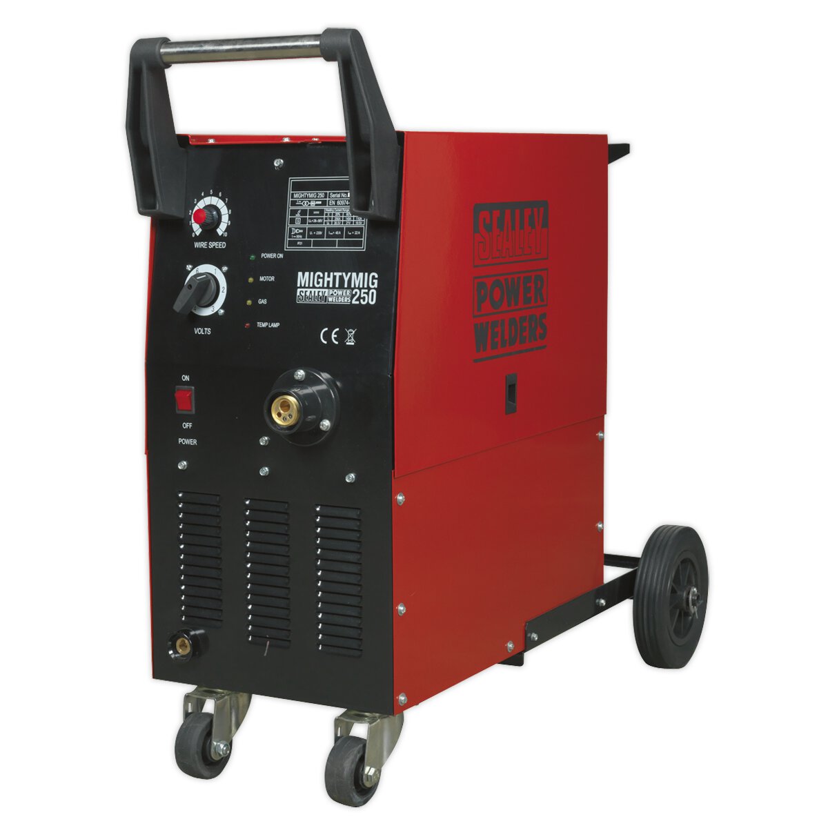 Professional Gas/No-Gas MIG Welder 250Amp with Euro Torch