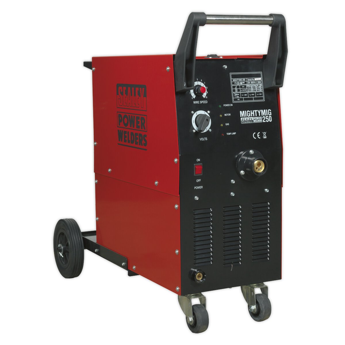Professional Gas/No-Gas MIG Welder 250Amp with Euro Torch
