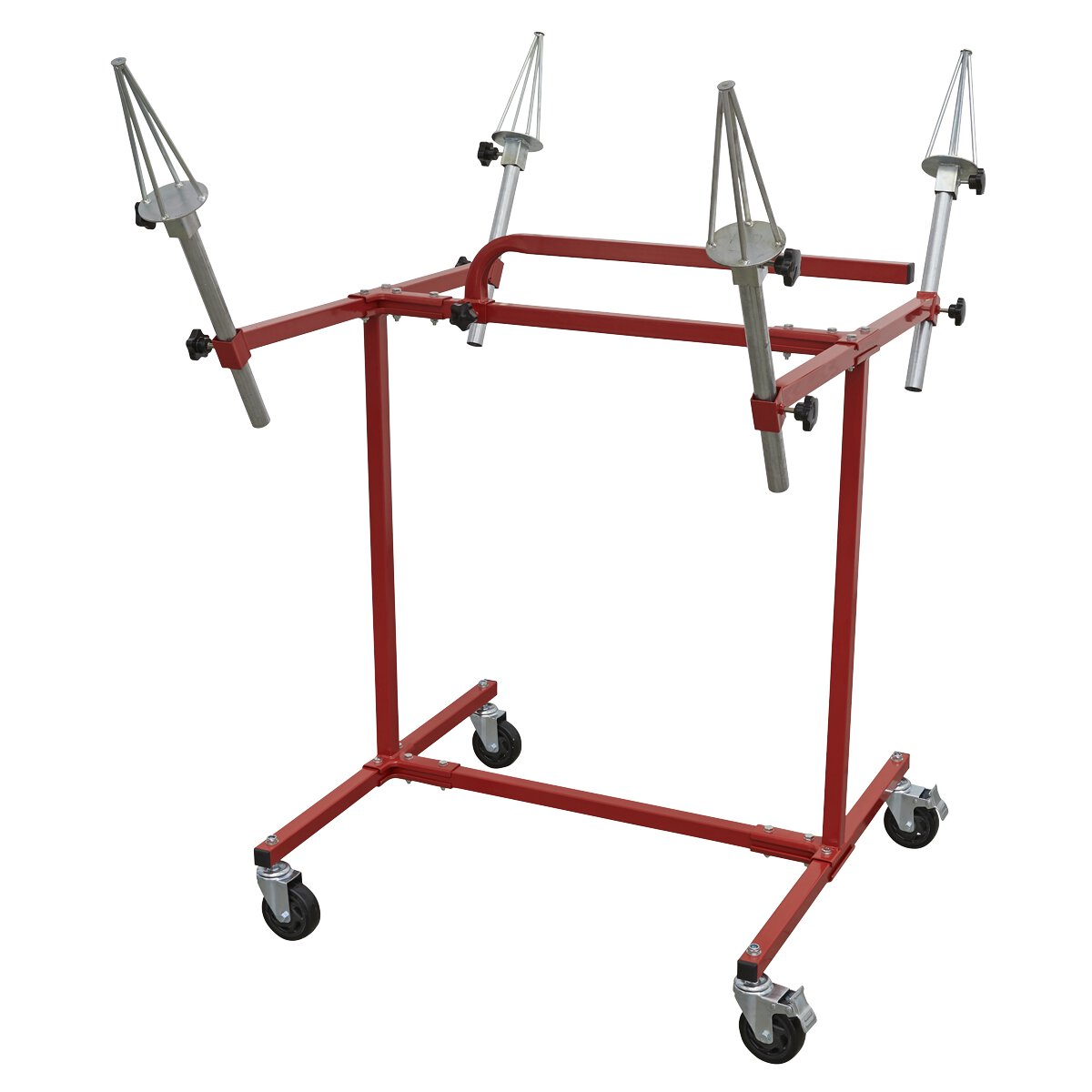 Alloy Wheel Painting/Repair Stand Heavy-Duty - 4 Wheel Capacity