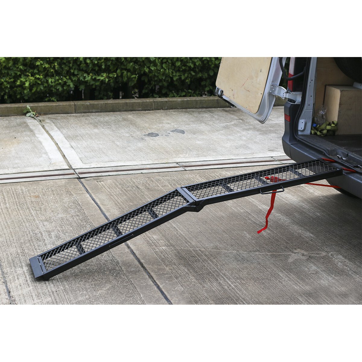 Steel Mesh Folding Loading Ramp 360kg Capacity
