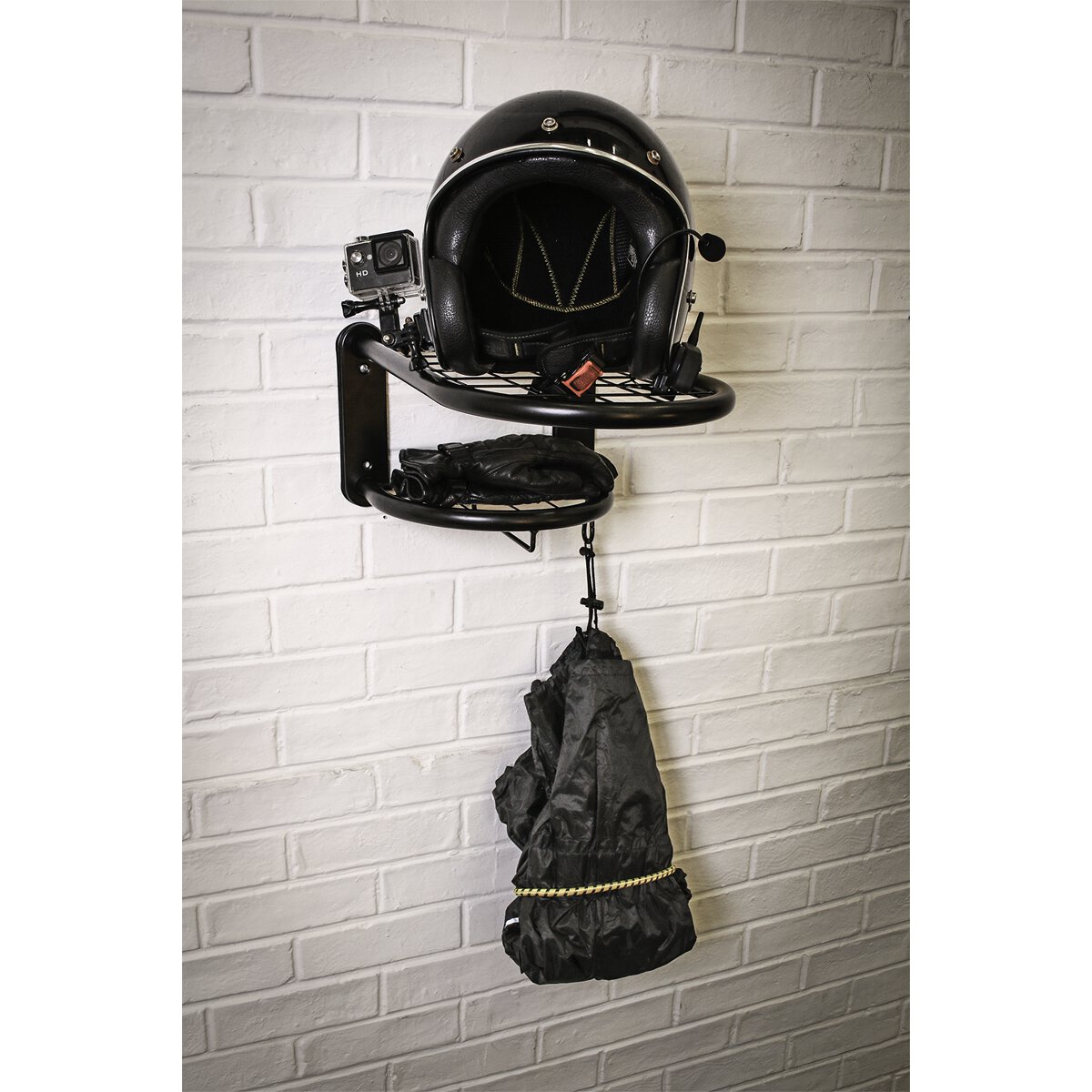 Motorcycle Helmet & Gear Tidy