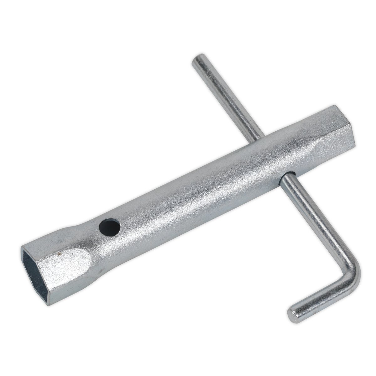 Double End Long Reach Spark Plug Box Spanner 17/21mm with L-Bar