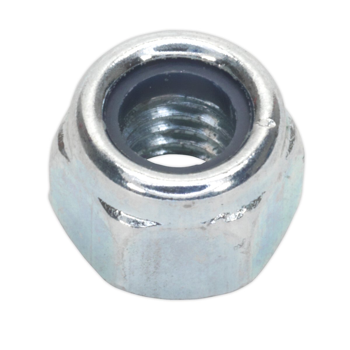 Nylon Lock Nut M6 Zinc DIN 982 Pack of 100