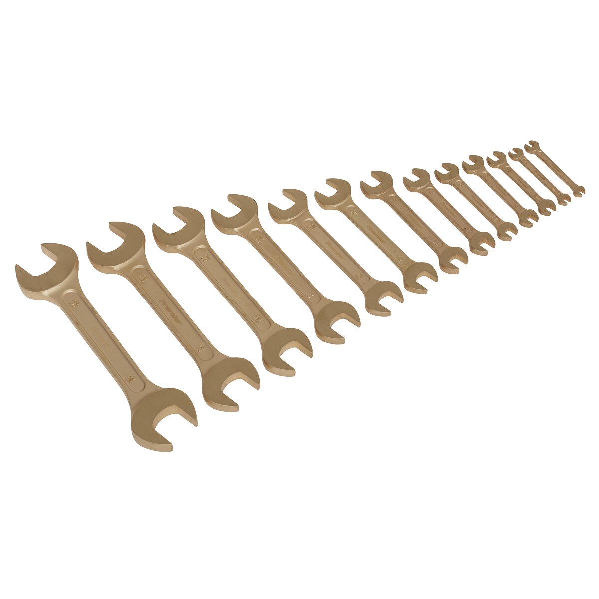Double Open End Spanner Set 13pc Non-Sparking
