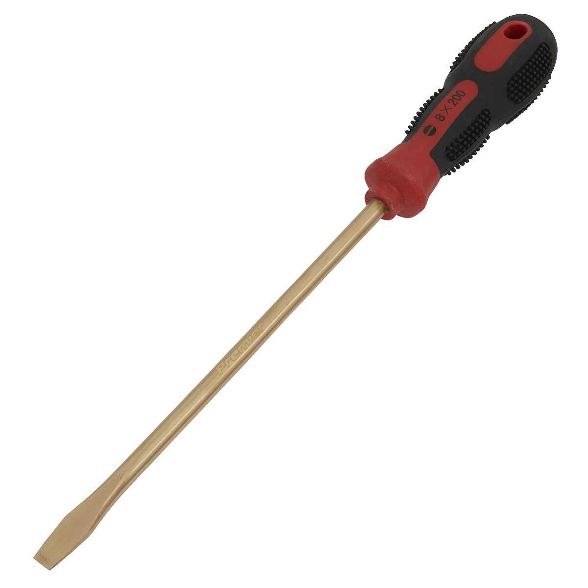Screwdriver Slotted 8 x 200mm Non-Sparking