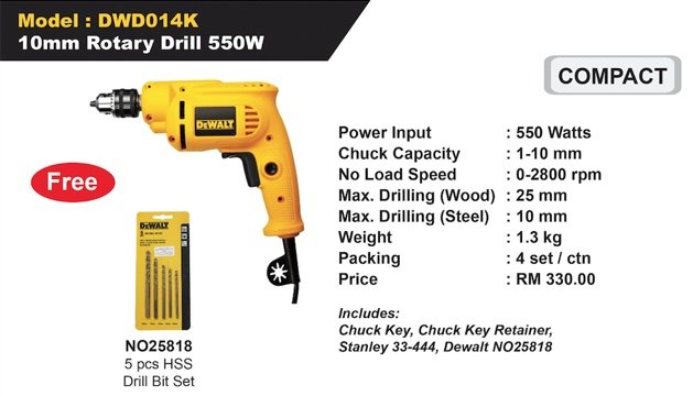 DeWalt Power Tools Rotary Drill
